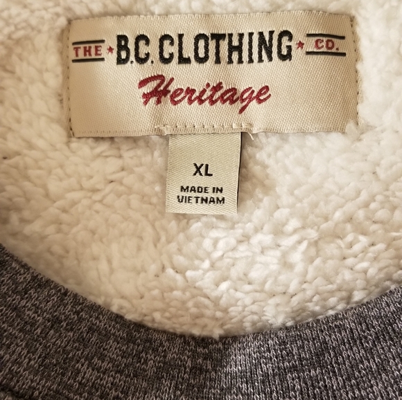 BC Clothing Heritage Sweaters Mensbc Clothing Heritage Fleece Lined